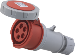 Prise industrielle mobile droite 3P+N+T 16A 400V AC IP67