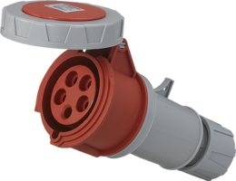 Prise industrielle mobile droite 3P+N+T 32A 400V AC IP67