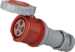 Prise industrielle mobile droite 3P+T 63A 400V AC IP67