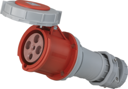 Prise industrielle mobile droite 3P+T 63A 400V AC IP67