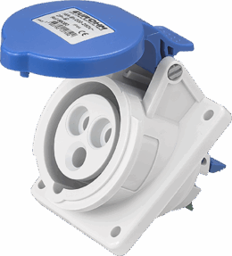 socle pris10° 2P+T 16A IP44