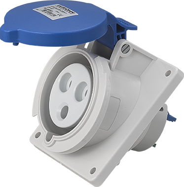 socle pris10° 2P+T 32A IP44