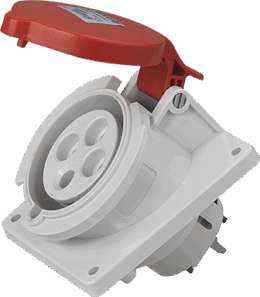 socle pris10° 3P+T 32A IP44