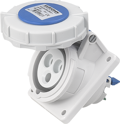 socle pris10° 2P+T 16A IP67