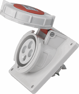 socle pris10° 3P+T 16A IP67