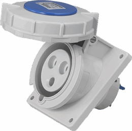 socle pris10° 2P+T 32A IP67