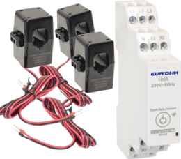 Compteur énérgie 40A, wifi, avec 3 tores ouvrables (peut raccorder 5 tores).