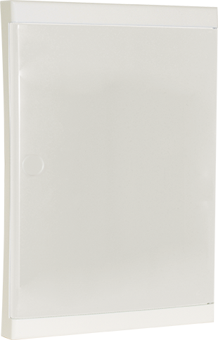 Porte blanche pour coffret d'intérieur 26 modules