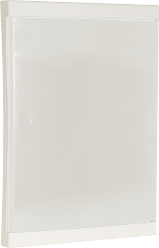 Porte blanche pour coffret d'intérieur 26 modules