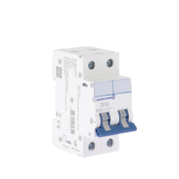 Disj. 2P 16A courbe D, 6kA vis/vis