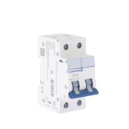 Disj. 2P 16A courbe D, 6kA vis/vis