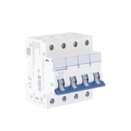 Disj. 4P 25A courbe D, 6kA vis/vis