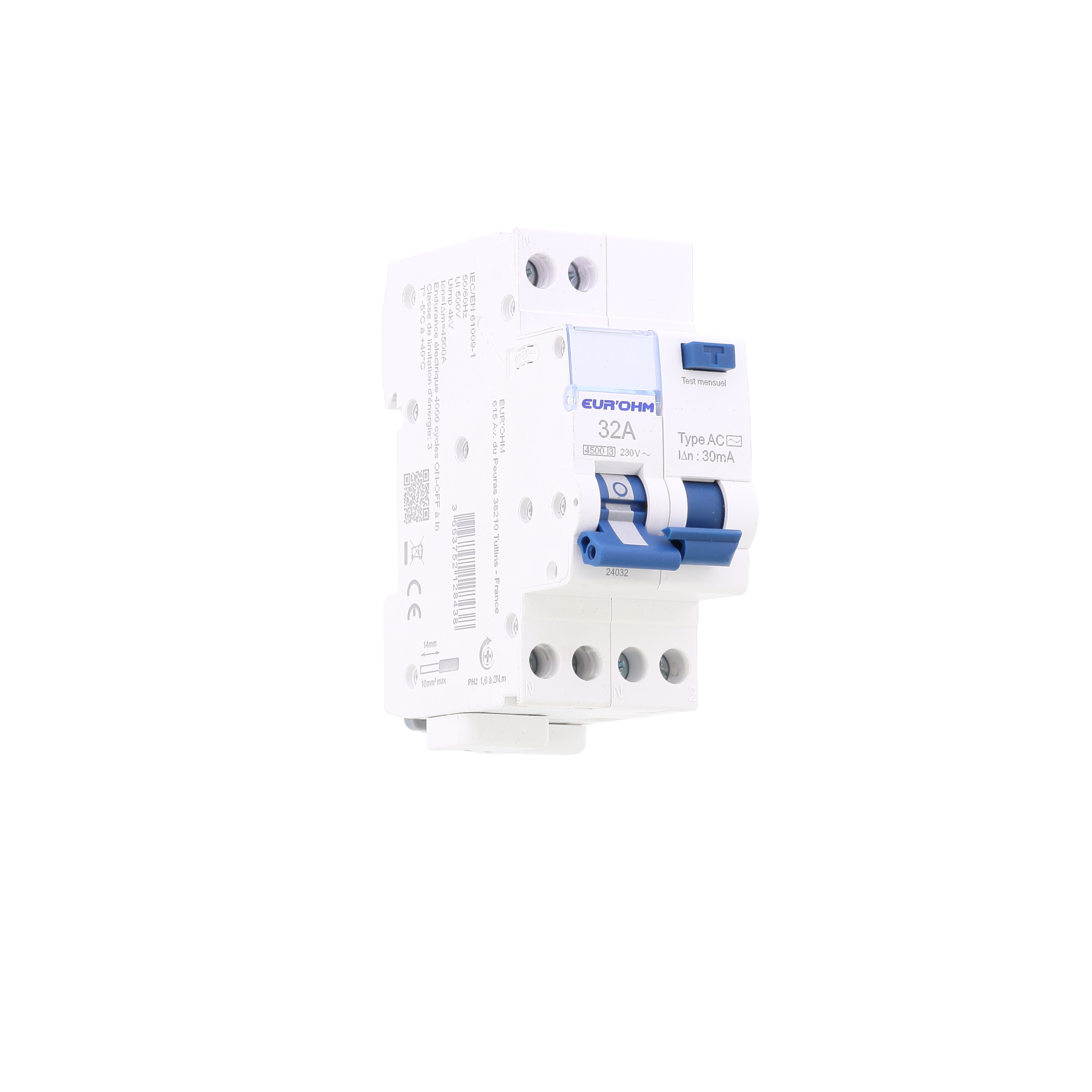 Disjoncteur différentiel 1P+N 32A courbe C 30mA type AC - Image 92