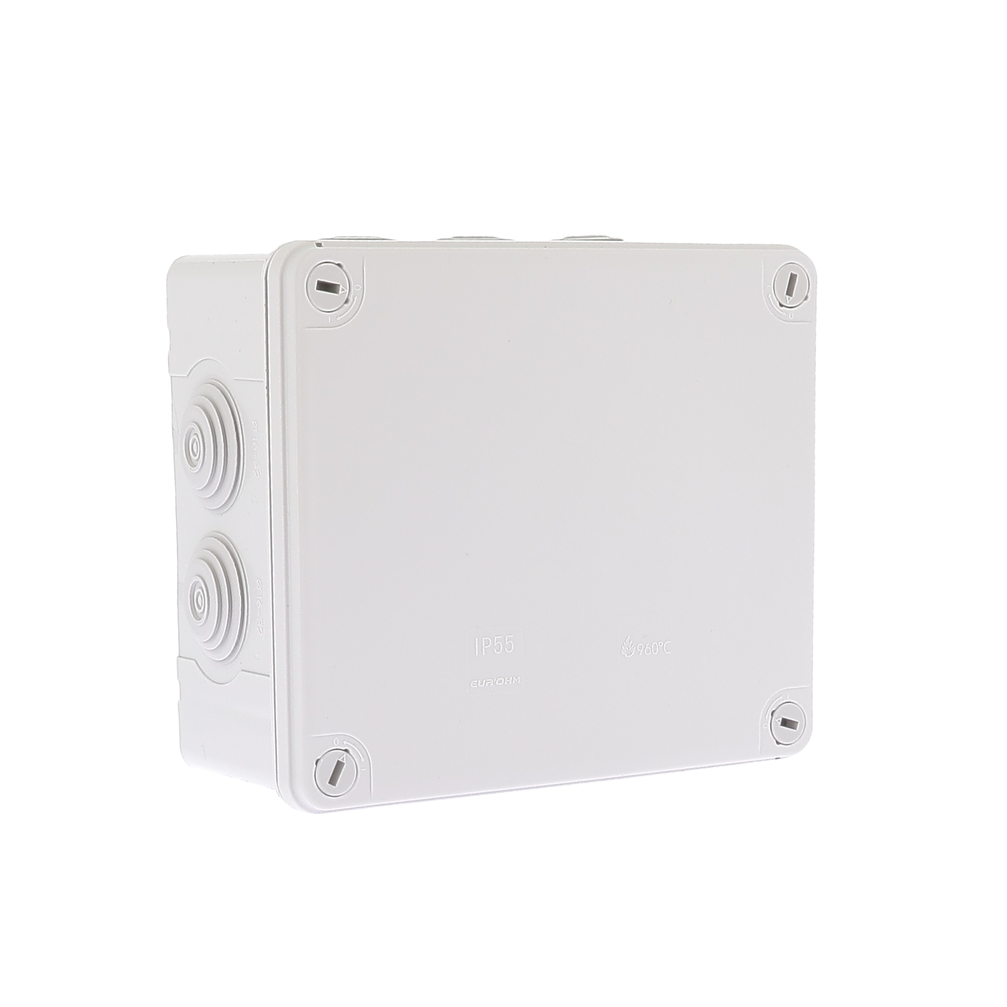 Bte IP55 à vis 1/4 tour 182x158x84 (ext) - 960° 10 x Ø16-32
