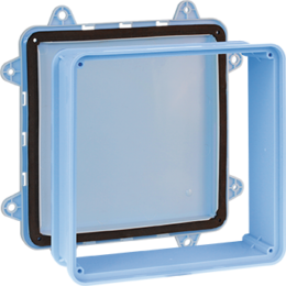 Base Airmétic de boite de réservation ou dérivation grand volume 170x170mm réversible, livrée avec un seul couvercle, à compléter avec couvercle étanche à l'air ref 52134