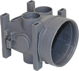 Boîte banche simple IRL 25-25mm/ICT entrées inclinées 20-25mm